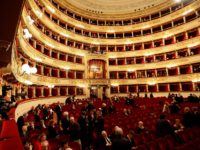 MILAN, ITALY - APRIL 24: A general view of the Teatro Alla Scala during the Italy's Liberation Day on April 24, 2010 in Milan, Italy. The day is taken as symbolic of the Liberation of Italy and the Italian resistance movement after the Nazi-Fascist occupation army left Northern Italy on …