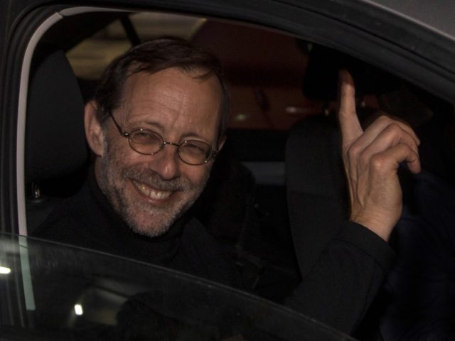 In this Thursday, March 14, 2019 photo, Zehut party leader Moshe Feiglin attends an electi
