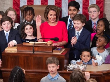 Nancy Pelosi kids Congress (Saul Loeb / AFP / Getty)