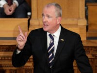 New Jersey Gov. Phil Murphy delivers remarks during his first State of the State address, Tuesday, Jan. 15, 2019, in Trenton, N.J.