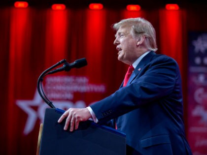 U.S. President Donald Trump speaks during CPAC 2019 on March 02, 2019 in Washington, DC. The American Conservative Union hosts the annual Conservative Political Action Conference to discuss conservative agenda.