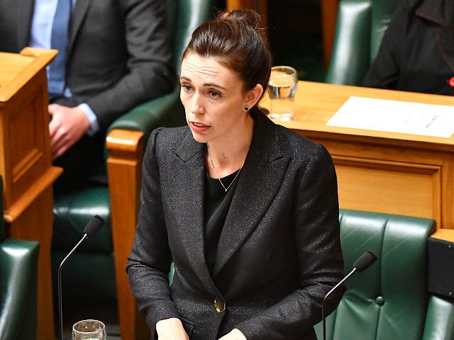 WELLINGTON, NEW ZEALAND - MARCH 19: Prime Minister Jacinda Ardern speaks to the house at P