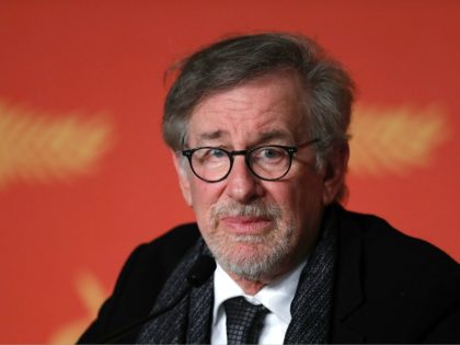 US director Steven Spielberg attends on May 14, 2016 a press conference for the film 'The BFG' at the 69th Cannes Film Festival in Cannes, southern France. / AFP / Laurent EMMANUEL (Photo credit should read LAURENT EMMANUEL/AFP/Getty Images)