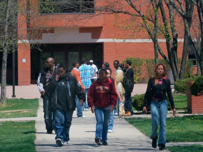 In this April 2005 file photo, students walk the campus of Central State University near X