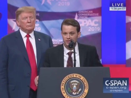 President Trump invited Hayden Williams, the conservative student activist for the Leadership Institute who was punched in the face at the UC Berkeley campus in California, to join him on stage at CPAC on Saturday, March 2, 2019.