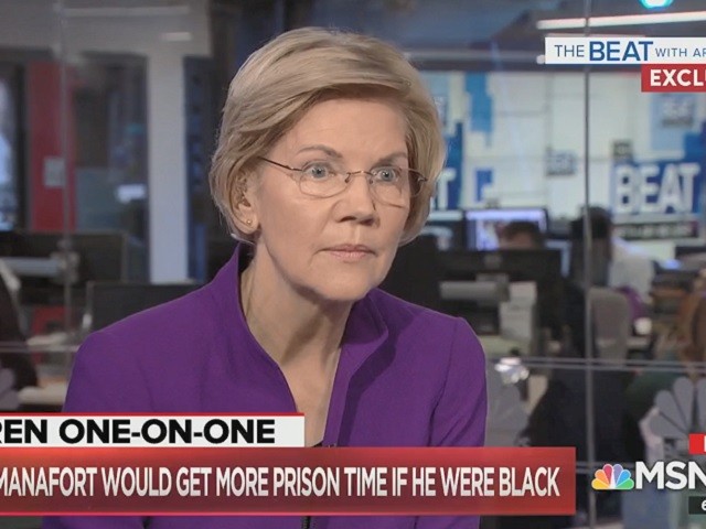 Warren: Manafort Sentence Would Be Different if He Was Poor and Black - There Are 'Two Justice Systems' | Breitbart