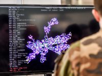 A member of the military specialised in cyber defense works on a computer during the 10th International Cybersecurity Forum in Lille on January 23, 2018. / AFP PHOTO / PHILIPPE HUGUEN (Photo credit should read PHILIPPE HUGUEN/AFP/Getty Images)