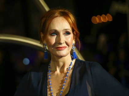 Author J.K. Rowling poses for photographers upon arrival at the premiere of the film 'Fant