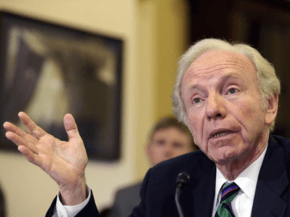 Former Sen. Joe Lieberman, I-Conn., testifies before the House Homeland Security Committee at a hearing on "The Boston Bombings: A First Look," on Capitol Hill in Washington, Thursday, May 9, 2013.
