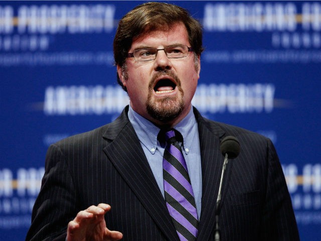 National Review Online Contributing Editor Jonah Goldberg addresses the Defending the American Dream Summit at the Washington Convention Center November 4, 2011 in Washington, DC. Goldberg called the Occupy Wall Street demonstrators unemployed drug addicts and rapists during the conservative political summit which is organized by Americans for Prosperity. (Photo …