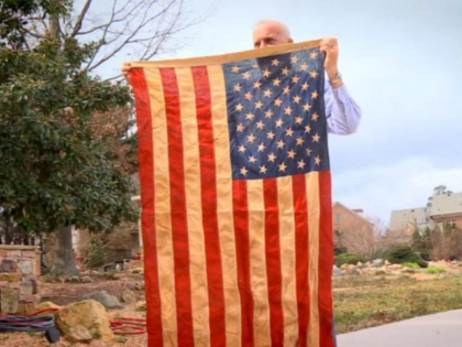 Vietnam vet Richard Oulton was forbidden from flying the American flag from a pole on his own property. (Photo: screen capture)
