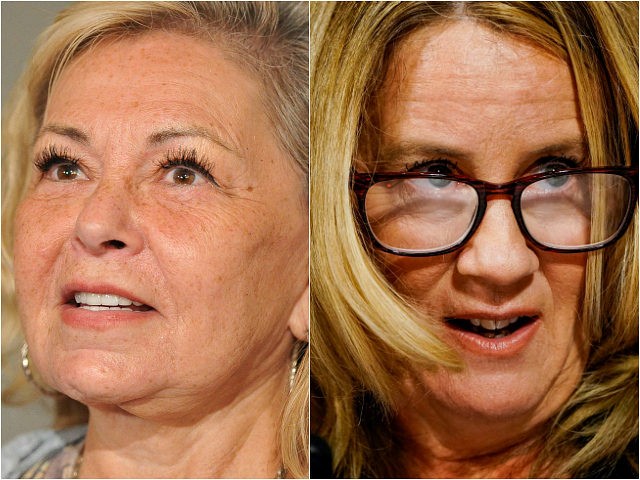 Roseanne Barr and Christine Blasey Ford