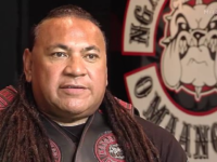 Sonny Fatu (pictured) said that his gang owns many guns but they won't hand them in because their lifestyle requires protection and they don't believe they are a risk to the public, unlike the Christchurch shooter
