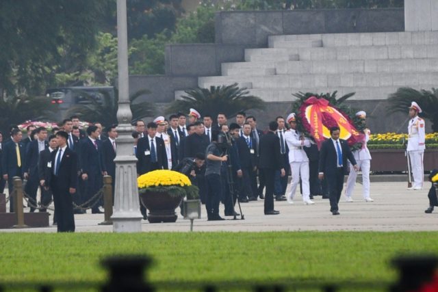 N. Korea's Kim pays tribute to Ho Chi Minh on Vietnam visit