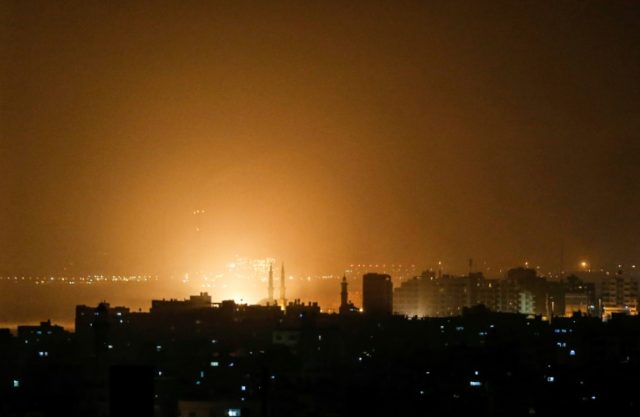 Israel launches dozens of Gaza strikes after rockets target Tel Aviv