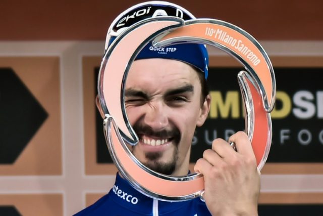 Alaphilippe sprints to first 'Monument' victory in Milan-San Remo