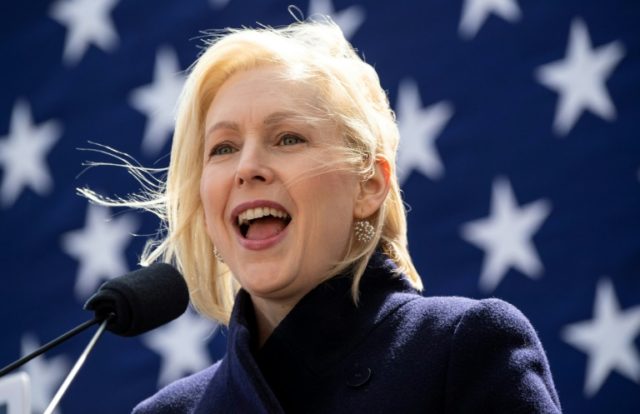 Behind in polls, Democrat Gillibrand vows transparency at rally
