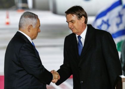 Brazil's Bolsonaro meets Netanyahu in pre-vote visit to Israel
