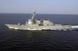 U.S. warships sail through disputed Taiwan Strait