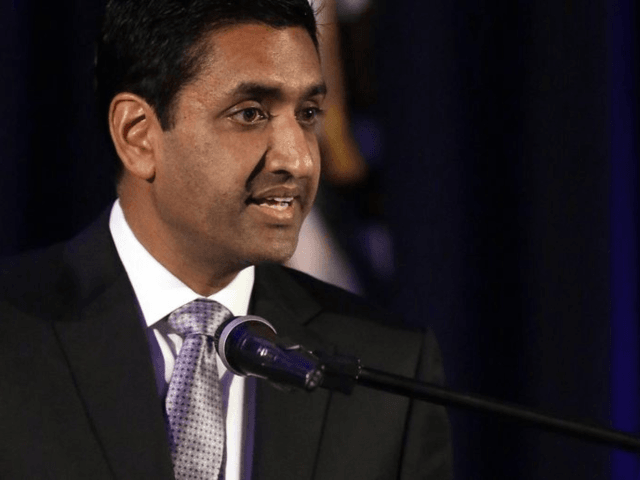 In this file photo, Ro Khanna, then a Democratic candidate for U.S. Representative from California's 17th District, gestures during his speech Tuesday, Nov. 8, 2016, in Fremont, Calif. Rep. Khanna is the lead sponsor for House Democratic legislation that would declare a formal end to the Korean War. (AP Photo/Ben …