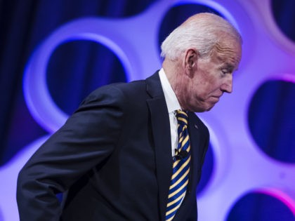 Former Vice President Joe Biden arrives for a forum on the opioid epidemic, at the Univers