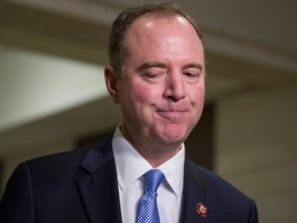 House Intelligence Committee Chairman Adam Schiff, of California, departs after speaking after hearing Michael Cohen, President Donald Trump's former lawyer, testify before a closed-door session of the House Intelligence Committee, on Capitol Hill, Tuesday, March 6, 2019, in Washington. (AP Photo/Alex Brandon)