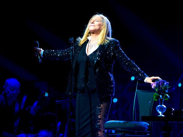 PHILADELPHIA, PA - OCTOBER 8: Barbra Streisand performs on the opening night of her 'Back To Brooklyn' tour at the Wells Fargo Center on October 8, 2012 in Philadelphia, Pennsylvania. (Photo by Jeff Fusco/Getty Images)