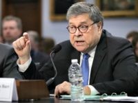 WASHINGTON, DC - APRIL 09: U.S. Attorney General William Barr testifies about the Justice Department's FY2020 budget request before the House Appropriations Committee's Commerce, Justice, Science and Related Agencies Subcommittee in the Rayburn House Office Building on Capitol Hill April 09, 2019 in Washington, DC. This was the first time …