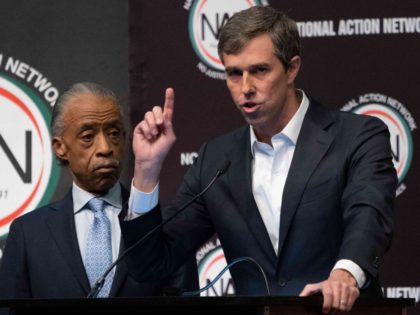 Beto O'Rourke and Al Sharpton (Don Emmert / AFP / Getty)
