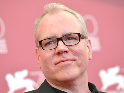 US writer Bret Easton Ellis poses during the photocall of 'The Canyons' presente