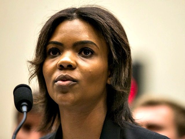 WASHINGTON, DC - APRIL 09: Candace Owens of Turning Point USA testifies during a House Judiciary Committee hearing discussing hate crimes and the rise of white nationalism on Capitol Hill on April 9, 2019 in Washington, DC. Internet companies have come under fire recently for allowing hate groups on their …