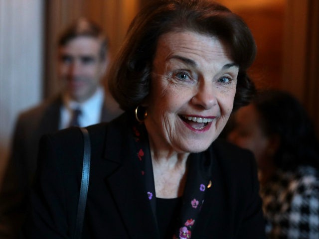 U.S. Sen. Dianne Feinstein (D-CA) arrives at a weekly Senate Democratic Policy Luncheon at the U.S. Capitol February 5, 2019 in Washington, DC. Senate Democrats held the weekly policy lunch to discuss Democratic agenda. (Photo by Alex Wong/Getty Images)