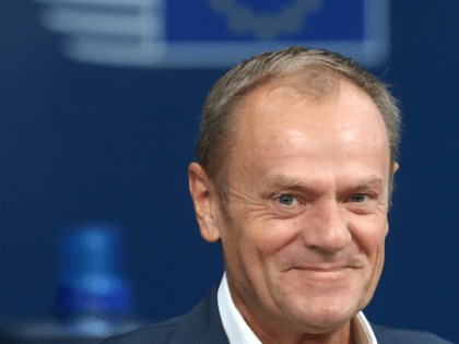 European Council President Donald Tusk arrives at the European Council in Brussels on October 18, 2018. - European Union leaders meet for a summit focused on migration and internal security, after reviewing the state of the Brexit negotiations with Britain. (Photo by François WALSCHAERTS / POOL / AFP) (Photo credit …