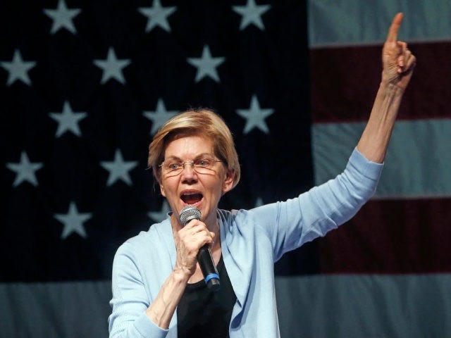 Democratic presidential candidate Sen. Elizabeth Warren, D-Mass., speaks during a campaign rally Wednesday, April 17, 2019, in Salt Lake City. (AP Photo/Rick Bowmer)