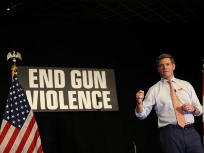 SUNRISE, FLORIDA - APRIL 09: Rep. Eric Swalwell (D-CA), who announced that he is running f