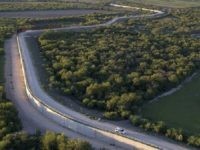 Rio Grande Valley Sector border wall along levee system. (File Photo: Donna Burton/U.S. Customs and Border Protection)