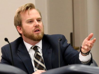 In this March 15, 2017, file photo, Rep. James Grant, R-Tampa, speaks during a subcommittee meeting, in Tallahassee, Fla. Republican lawmakers have so far shown unwavering support for stricter policies on immigration, even when those opposing the measures say the language opens up local municipalities to "frivolous litigation" for going …