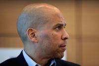 WATERLOO, IOWA - FEBRUARY 08: U.S. Senator Cory Booker (D-NJ) speaks to guests during a campaign stop at the Van G, Miller Adult Learning Center on February 08, 2019 in Waterloo, Iowa. Booker, whose has family from Iowa, is in the state campaigning for the 2020 Democratic nomination for president. …