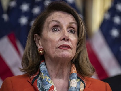 WASHINGTON, DC - APRIL 09: House Speaker Nancy Pelosi, (D-CA) speaks during a ceremonial b