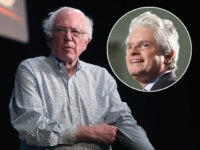 (INSET: David Brock) MUSCATINE, IOWA - APRIL 06: Democratic presidential candidate Senator Bernie Sanders (I-VT) host a campaign rally at the Fairfield Arts and Convention Center on April 06, 2019 in Fairfield, Iowa. The event is the final of three campaign events Sanders held in the state today. (Photo by …
