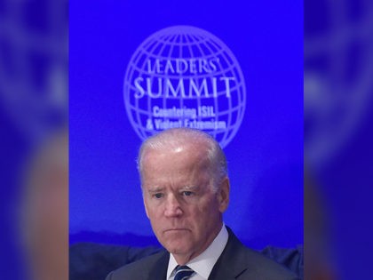US Vice President Joe Biden attends the Leaders Summit on Countering ISIL and Countering Violent Extremism at the United Nations in New York on September 29, 2015. AFP PHOTO/MANDEL NGAN (Photo credit should read MANDEL NGAN/AFP/Getty Images)