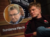 (INSET: Sterling Van Wagenen) President and Founder of the Sundance Institute, Robert Redford, attends the opening day press conference to kick-off the 2016 Sundance Film Festival in Park City, Utah, January 21, 2016. / AFP / Valerie MACON (Photo credit should read VALERIE MACON/AFP/Getty Images)