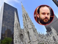 (INSET: Mark Lamparello) A picture shows the Saint-Patrick Cathedral, downtown Manhattan, on July 2, 2017 in New York City. / AFP PHOTO / LOIC VENANCE (Photo credit should read LOIC VENANCE/AFP/Getty Images)