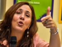 Mariela Castro Espin, daughter of Cuban President Raul Castro and director of the Cuban National Center for Sexual Education, gives a press conference, on May 5, 2014 in Havana, to launch the VII Cuban Symposium against Homophobia and Transphobia. AFP PHOTO/ADALBERTO ROQUE (Photo credit should read ADALBERTO ROQUE/AFP/Getty Images)