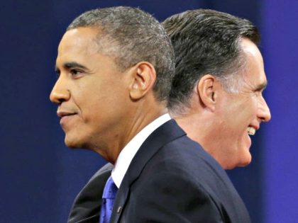 Obama, Romney Pablo Martinez MonsivaisAP