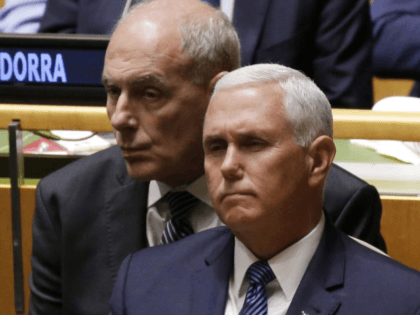 U.S. Vice President Mike Pence, pictured here at U.N. headquarters in New York City in Sep