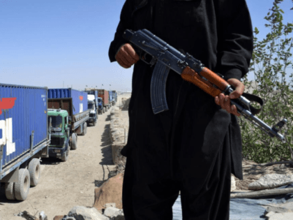 Security forces guard a military convoy near Kandahar, Afghanistan. The Taliban said Friday it's planning a spring offensive as a response to a similar plan by the Kabul government. File Photo by Matiullah/UPI