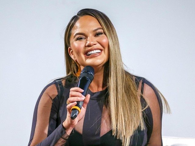 LOS ANGELES, CA - MAY 01: Chrissy Teigen speaks at Lip Sync Battle FYC Event Screening and Reception at Paramount Studios on May 1, 2018 in Los Angeles, California. (Photo by Rich Polk/Getty Images for Viacom)