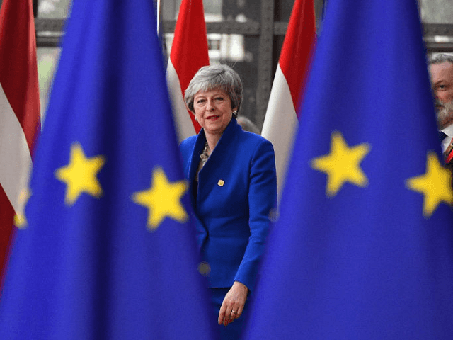 May In Brussels as EU Leaders Deliberate Second Brexit Extension