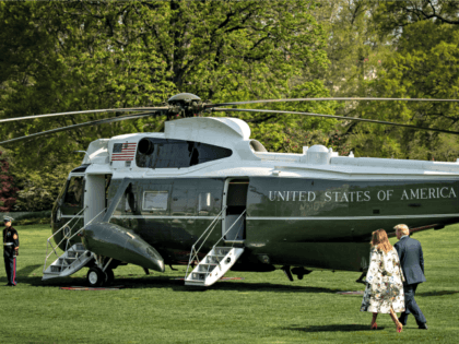 WASHINGTON, DC - APRIL 18: U.S. President Donald Trump and First Lady Melania Trump walk on the South Lawn while departing the White House for a weekend trip to Mar-A-Lago, April 18, 2019 in Washington, DC. Today the Department of Justice released special counsel Robert Mueller's redacted report on Russian …